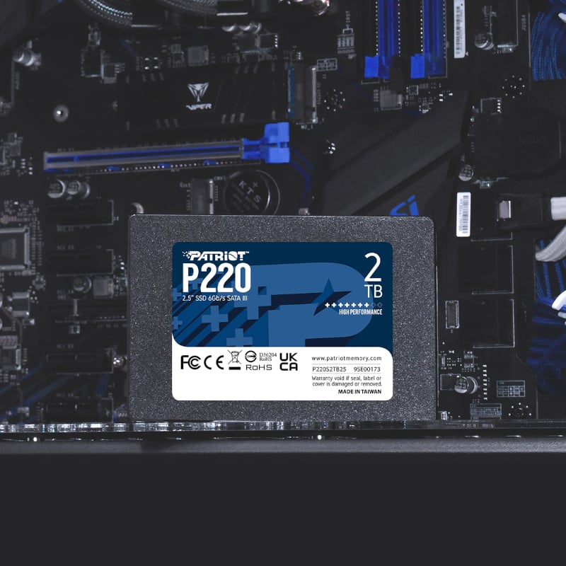 Patriot P220 2TB 2.5’’ SSD - Black / Blue