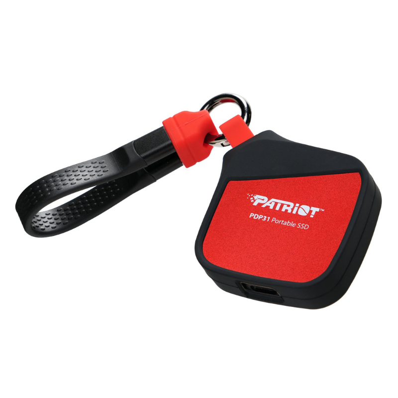 Patriot PDP31 500GB Type-C Portable SSD - Red / Black - Black/Red