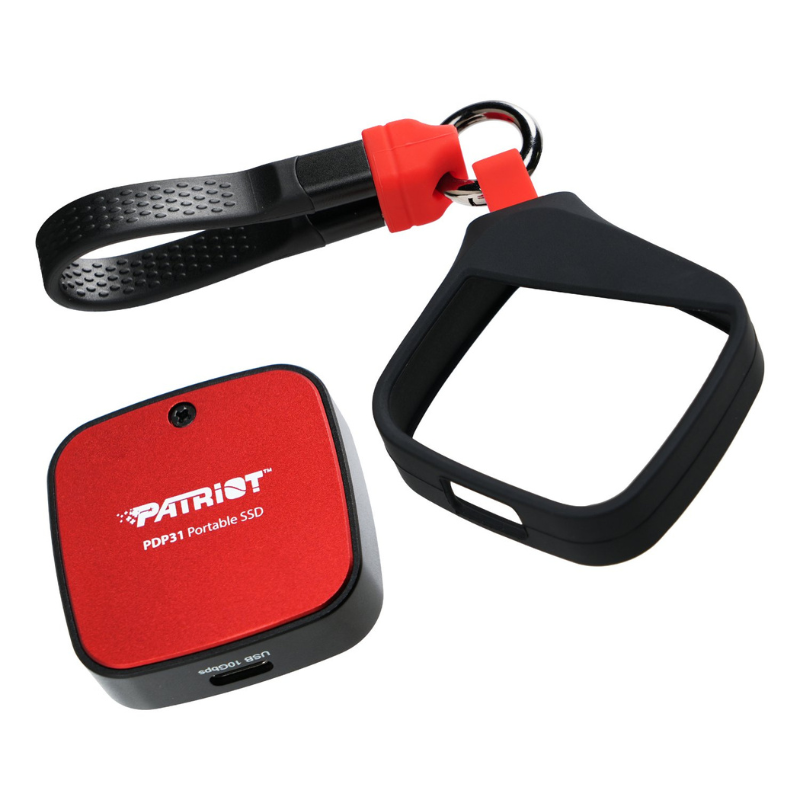 Patriot PDP31 500GB Type-C Portable SSD - Red / Black - Black/Red