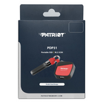 Patriot PDP31 500GB Type-C Portable SSD - Red / Black - Black/Red