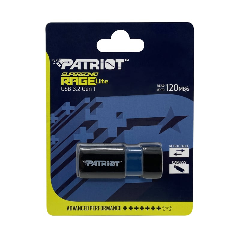 Patriot Rage Lite 1TB USB3.2 Flash Drive - Black - Black