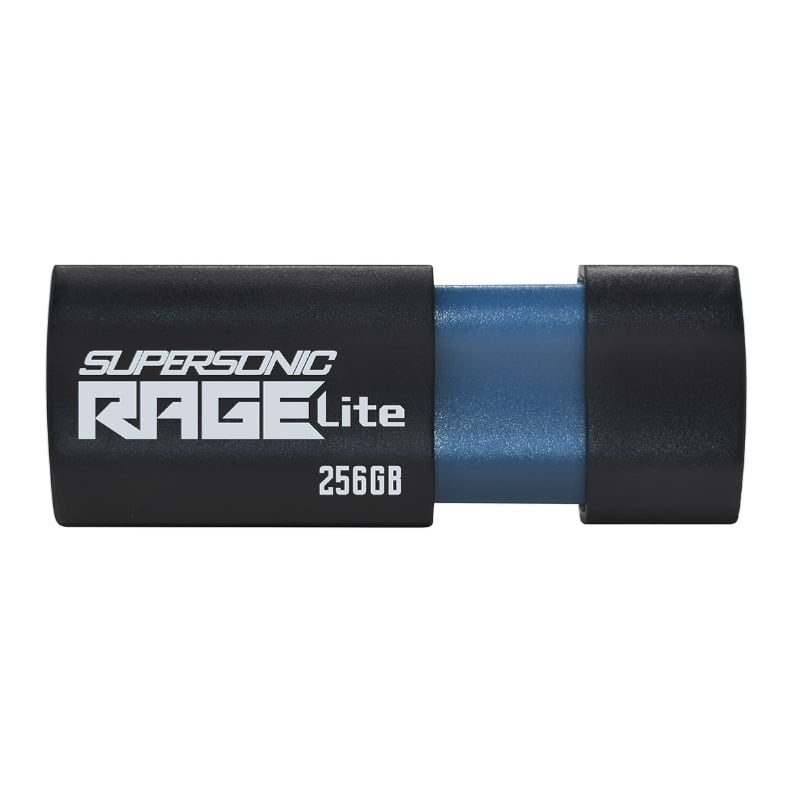 Patriot Rage Lite 256GB USB3.2 Flash Drive - Black - Black