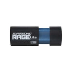 Patriot Supersonic Rage Lite 128GB USB 3.2 Gen1 Flash Drive - Black - Black
