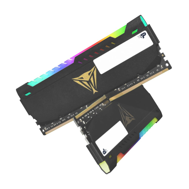 Patriot Vipersteel 32GB KIT (2x16GB) 3600MHz DDR4 Desktop Gaming Memory RGB - Black