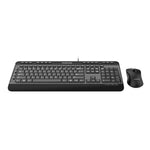 PCBuilder ALPHA Silent Wired Keyboard and Mouse Combo - Black