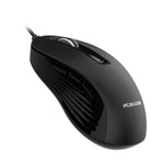 PCBuilder ALPHA Silent Wired Keyboard and Mouse Combo - Black