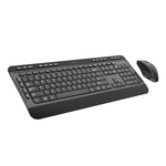 PCBuilder ALPHA Silent Wireless Keyboard and Mouse Combo - Black