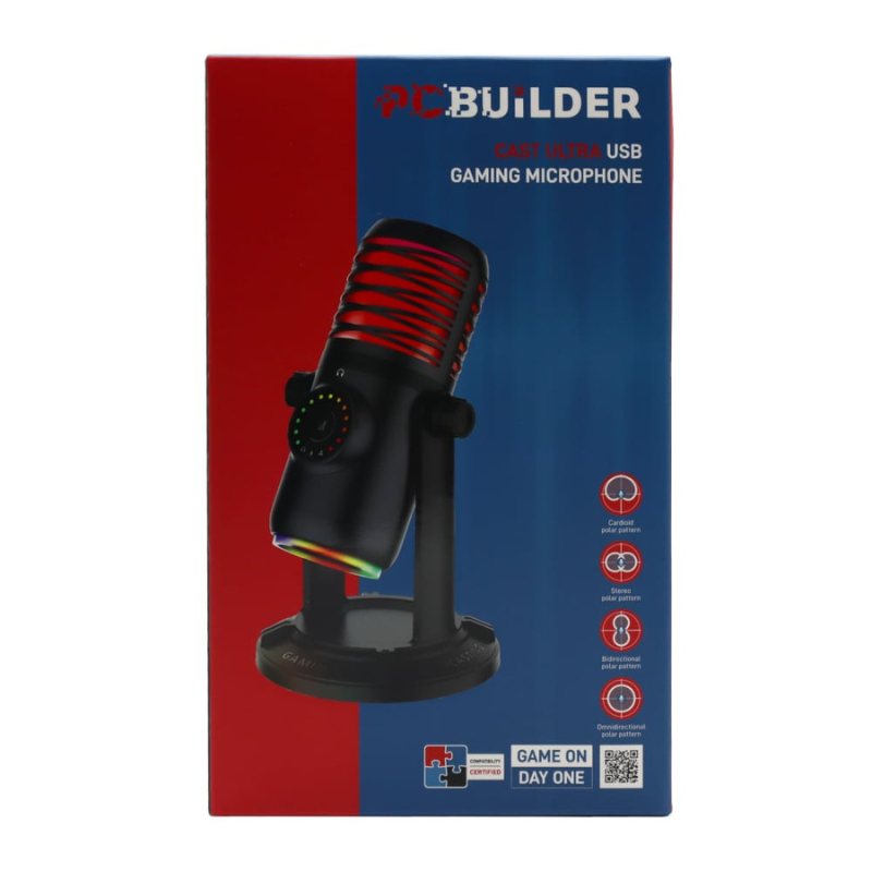 PCBuilder CAST ULTRA USB Gaming Microphone - Black