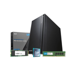 PCBuilder Intel i3-12100 OFFICE MASTER Core Windows 11 Pro Desktop PC - Black