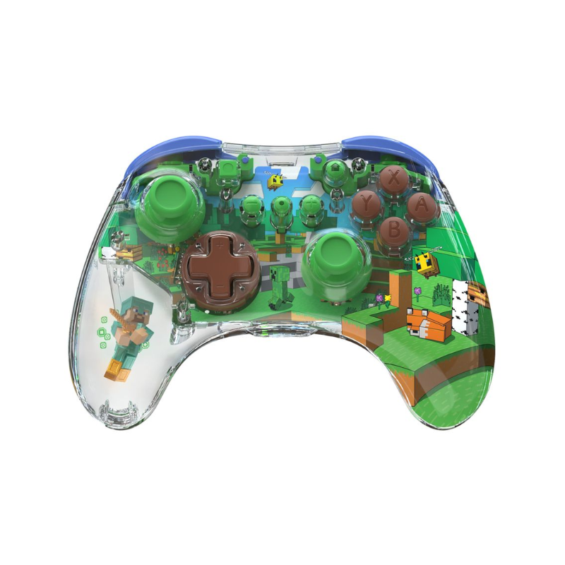 PDP REALMz Wireless Controller - MINECRAFT FOREST- NSW