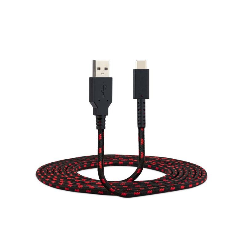 PDP USB Type C Charging Cable for Switch - Black / Red