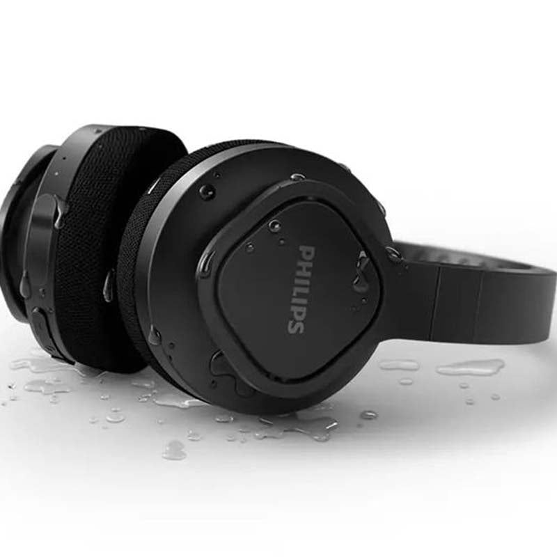 Philips Bluetooth Over-Ear IPX4 Sports Headphones - Black