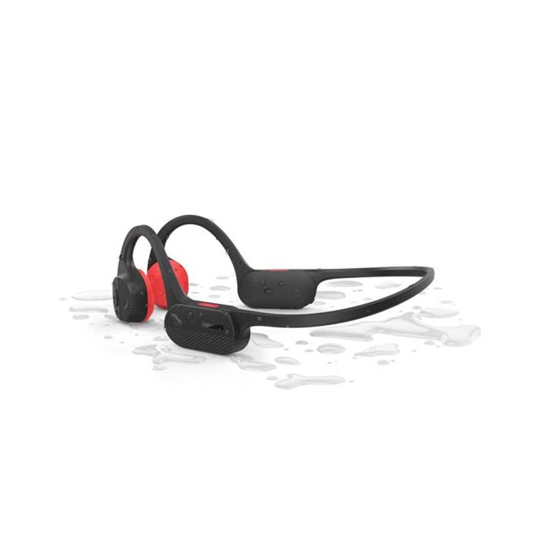 Philips Open-Ear Wireless Sports Headphones - Black - Black / Red