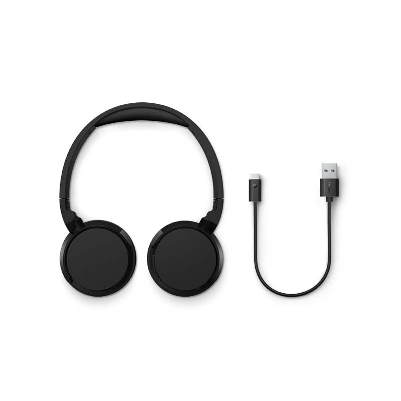 Philips TAH4209 Bluetooth On Ear Headphones with Mic - Black - Black