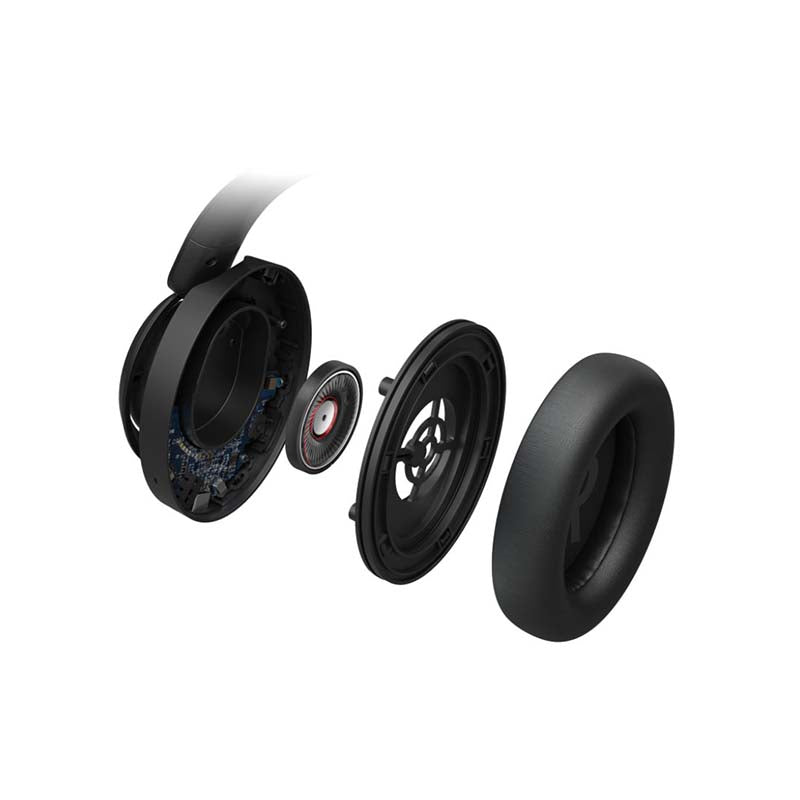 Philips TAH6509 Bluetooth Over Ear Active Noise Cancelling Headphones - Black - Black