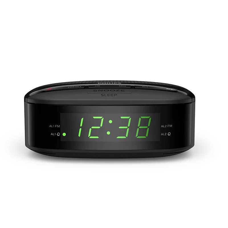 Philips TAR3205 Digital FM Clock Radio - Black - Black