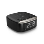 Philips TAR7606 Clock Radio With Qi Charging Pad - Black - Black