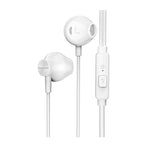Philips TAUE101 Wired In Ear Headphones with Mic - White - White