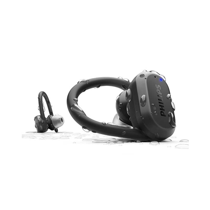 Philips True Wireless Sports Headphones with Heart Monitor - Black - Black
