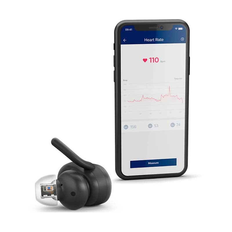 Philips True Wireless Sports Headphones with Heart Monitor - Black - Black
