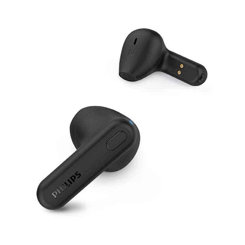 Phillips TAT1138 Pod Style True Wireless In-Ear Earbuds - Black - Black