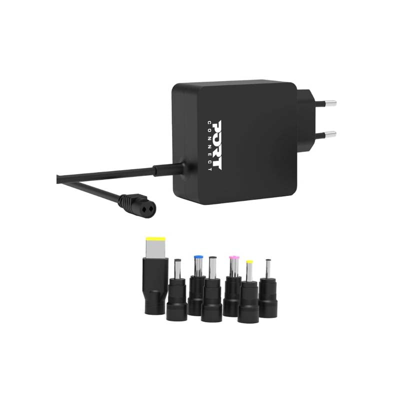 Port Connect 45W Universal Power Supply - Black - Black