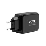 Port Connect 65W GaN USB Type-C Wall Charger - Black - Black