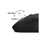 Port Connect Bluetooth Rechargeable Expert Mouse - Black - Black