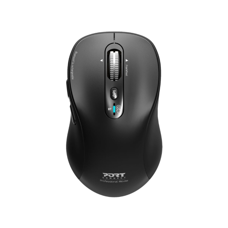 Port Connect Bluetooth Rechargeable Expert Mouse - Black - Black