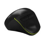 Port Connect Bluetooth + Wireless Rechargeable Ergonomic Mouse - Black