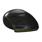 Port Connect Bluetooth + Wireless Rechargeable Ergonomic Mouse - Black