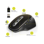 Port Connect Bluetooth Wireless & Rechargeable Executive Mouse Black