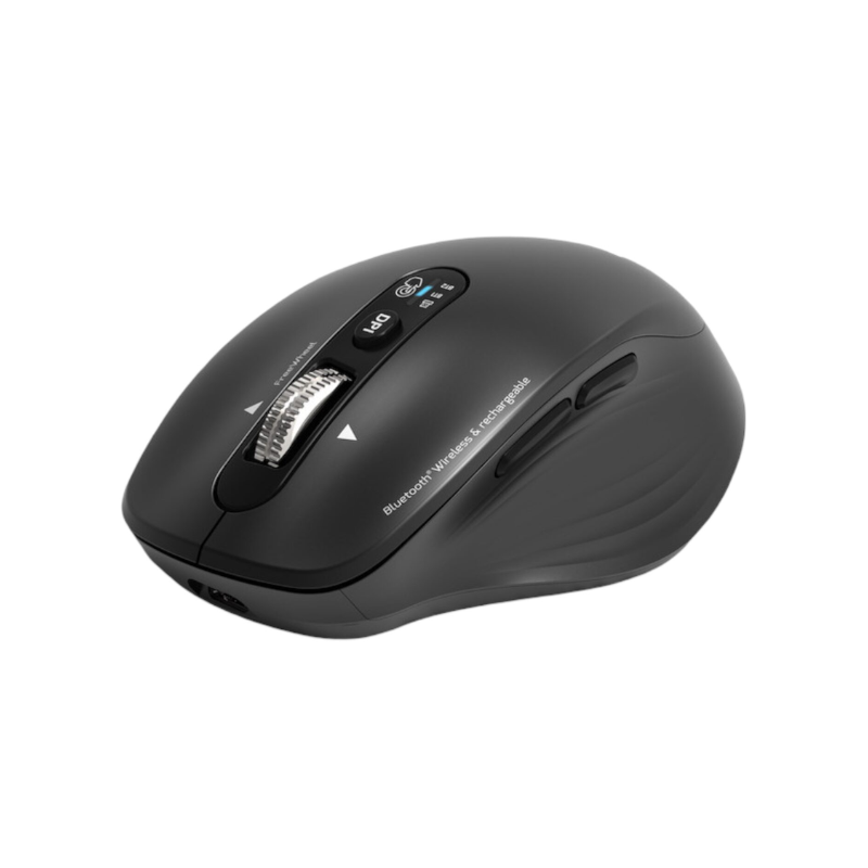 Port Connect Business 2.4GHz Rechargeable Bluetooth Wireless Mouse Black - Black