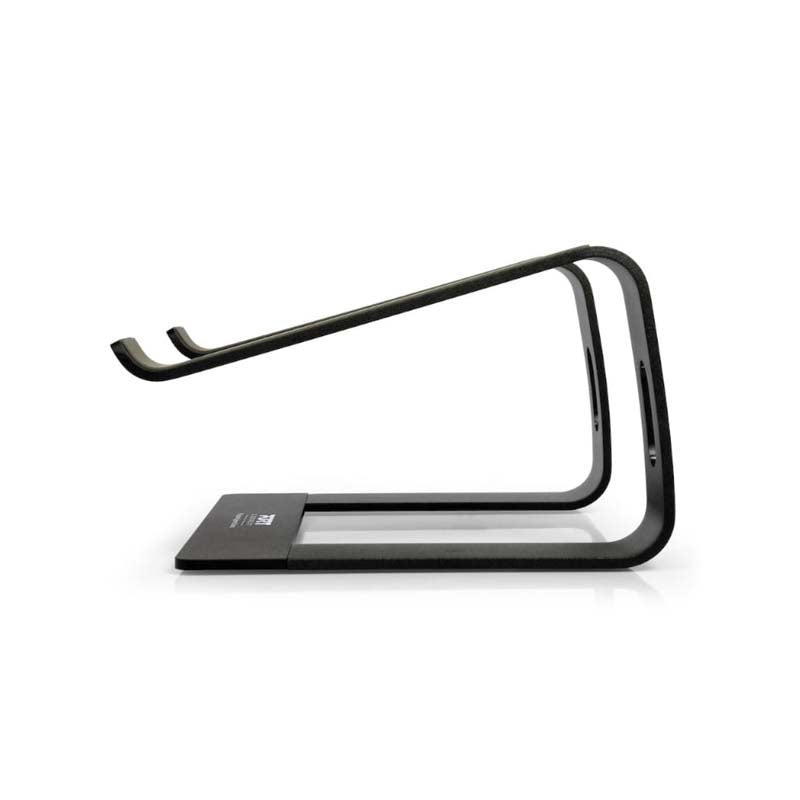 Port Connect Ergonomic Aluminium Notebook Stand - Black - Black