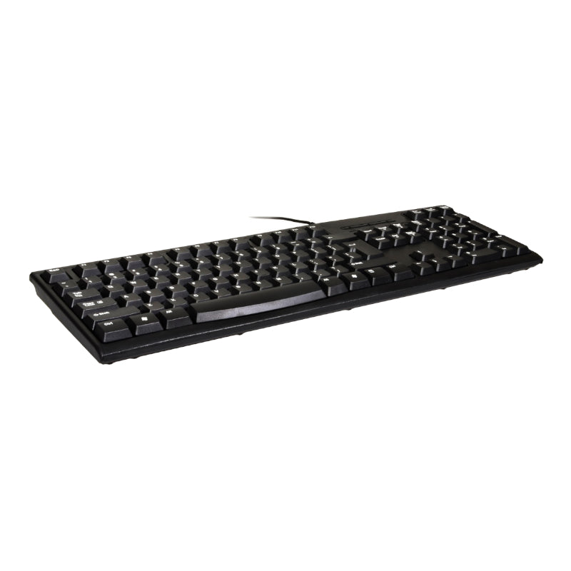 Port Connect Office Budget Wired Keyboard - Black
