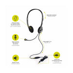 Port Connect Stereo Headset - Black - Black