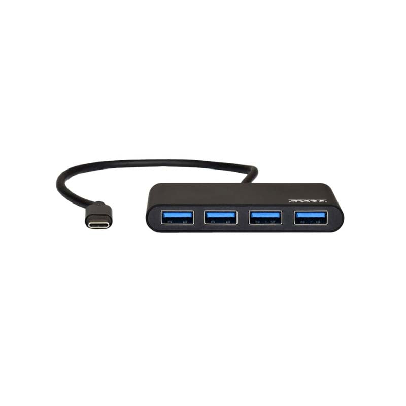 Port Connect Type-C to USB3.0 4 Port Hub - Black - Black