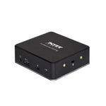 Port Connect USB Type C Dual Video Docking Station - Black - Black