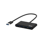 Port Connect USB3.0 to USB3.0 4 Port Hub - Black - Black