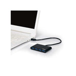 Port Connect USB3.0 to USB3.0 4 Port Hub - Black - Black