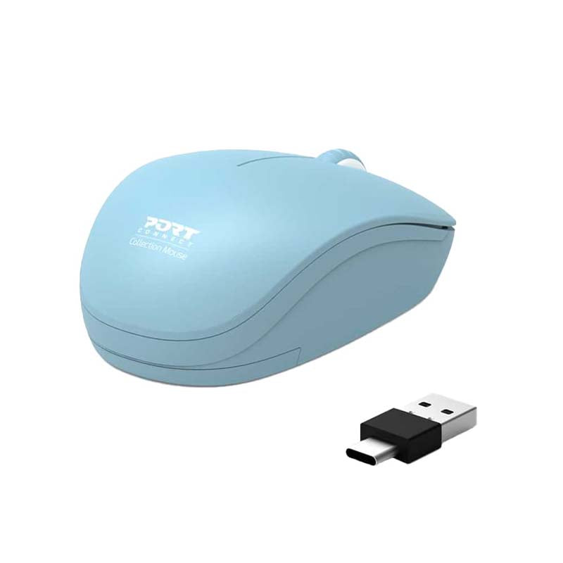 Port Connect Wireless Mouse - Blue - Blue