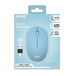 Port Connect Wireless Mouse - Blue - Blue