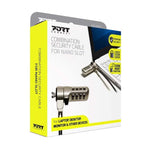 Port Nano Slot Combination Security Cable - Silver - Silver
