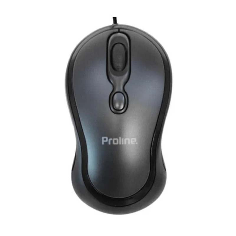 Proline Office USB Wired Mouse - Black - Black