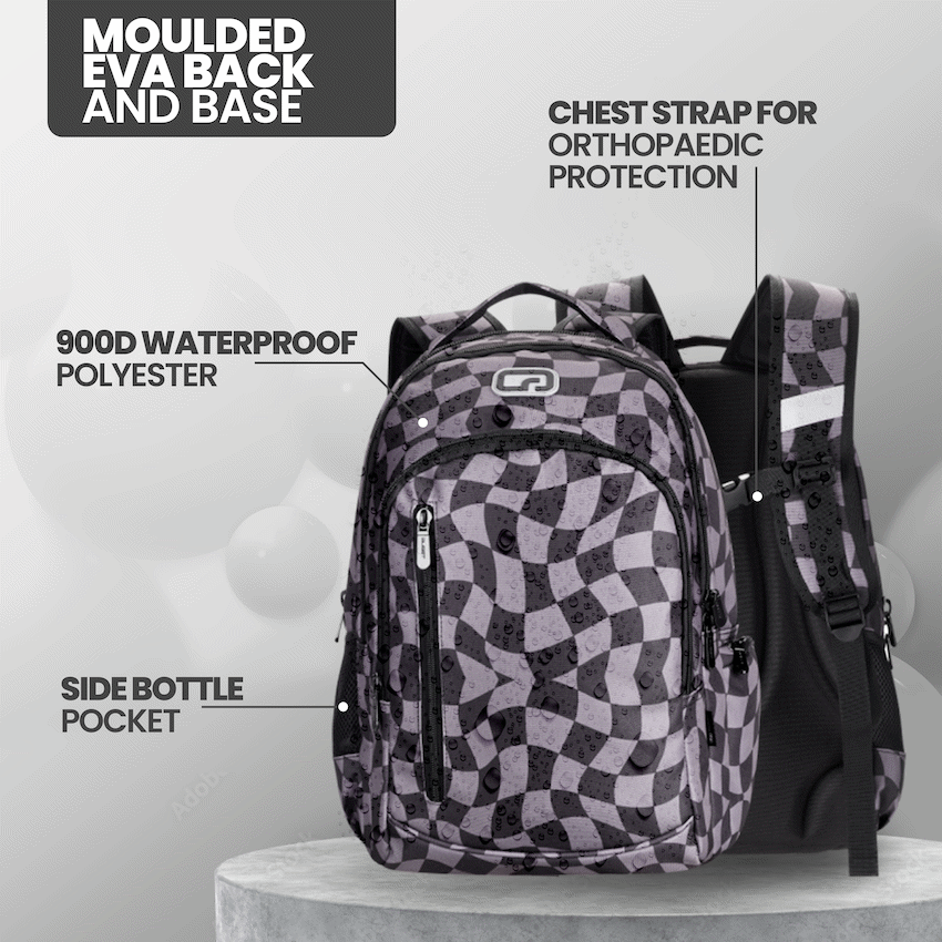 Quest Checker Senior Scholar Backpack Grey - Grey