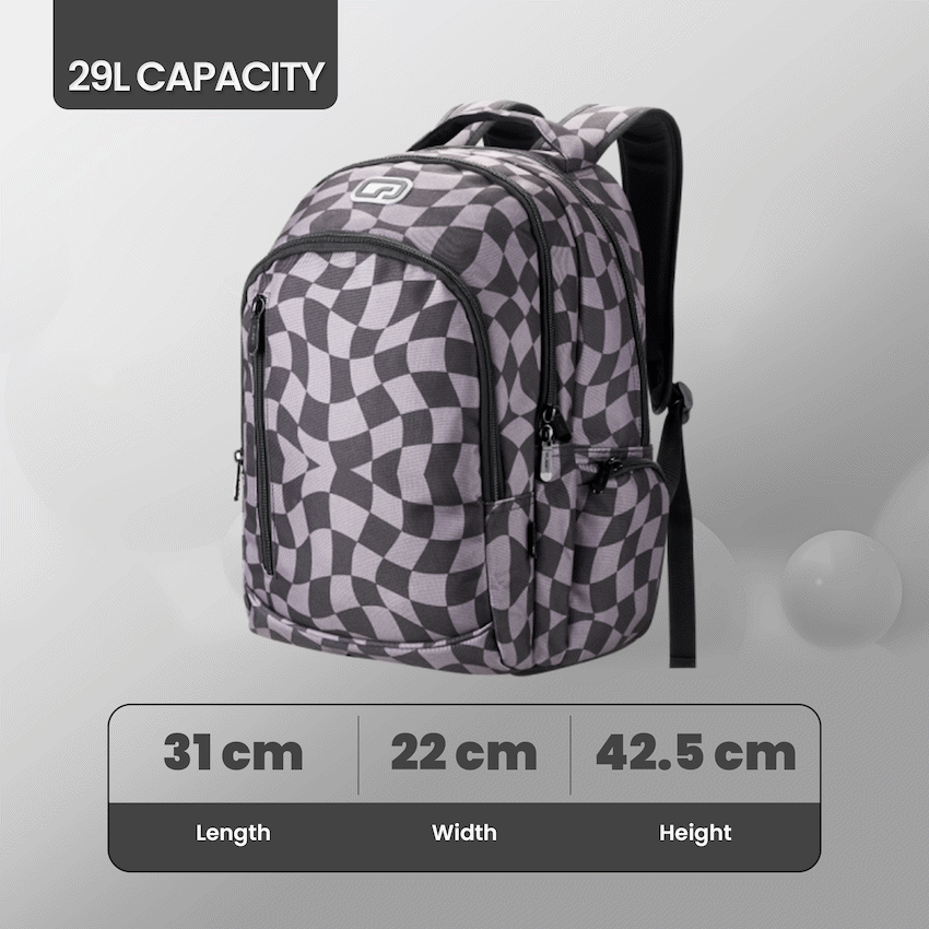 Quest Checker Senior Scholar Backpack Grey - Grey