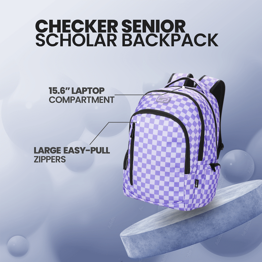 Quest Checker Senior Scholar Backpack Purple - Purple