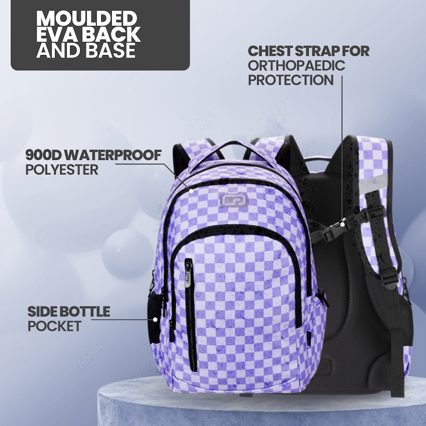 Quest Checker Senior Scholar Backpack Purple - Purple