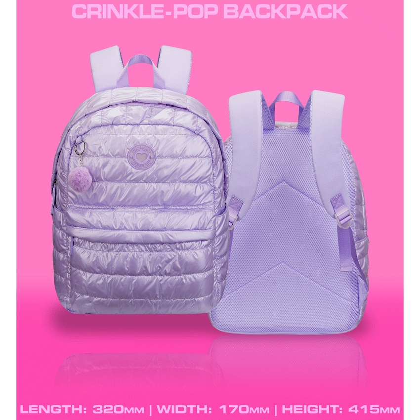 Quest Crinkle-Pop Backpack Lilac - Purple