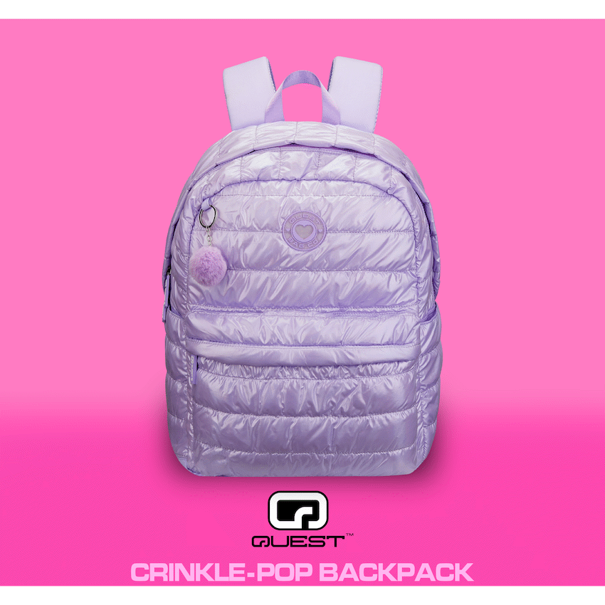 Quest Crinkle-Pop Backpack Lilac - Purple